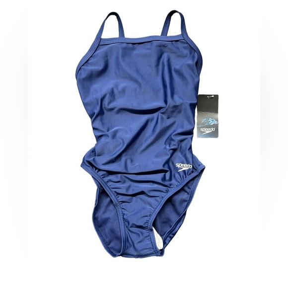 SPEEDO women’s PRO-LT sz 28 team navy blue one piece swim training swimsuit NWT - Picture 2 of 5